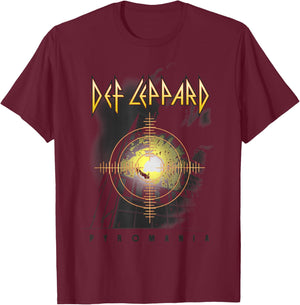 Def Leppard - Pyro T-Shirt - T-Shirt | Maroon