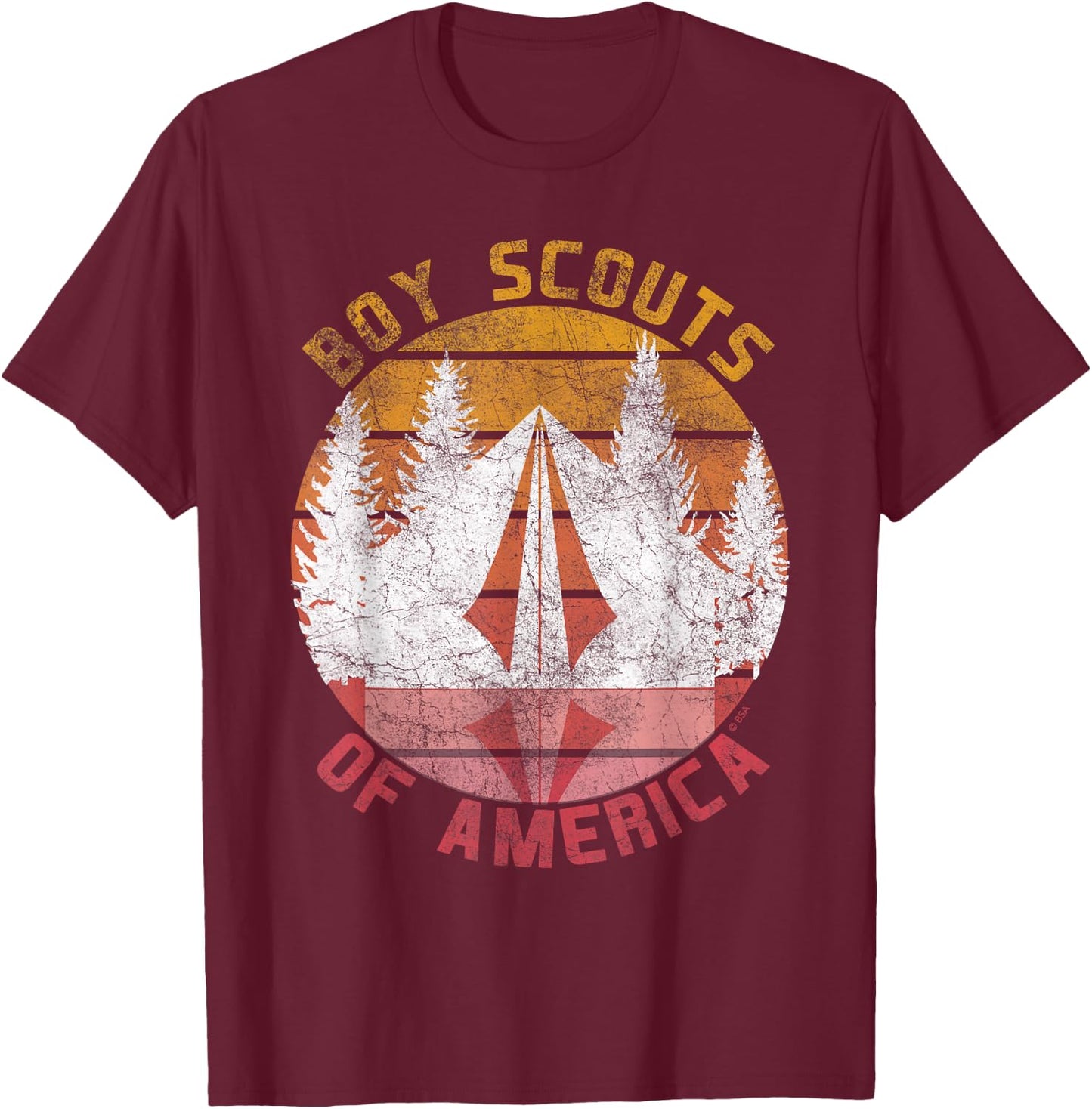 BSA Tent T-Shirt - T-Shirt | Maroon