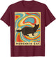 Vintage Munchkin Cat Lover Animal Retro Style T-Shirt - T-Shirt | Maroon