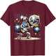 Disco Ball Guitar Dalmatian Dog T-Shirt - T-Shirt | Maroon
