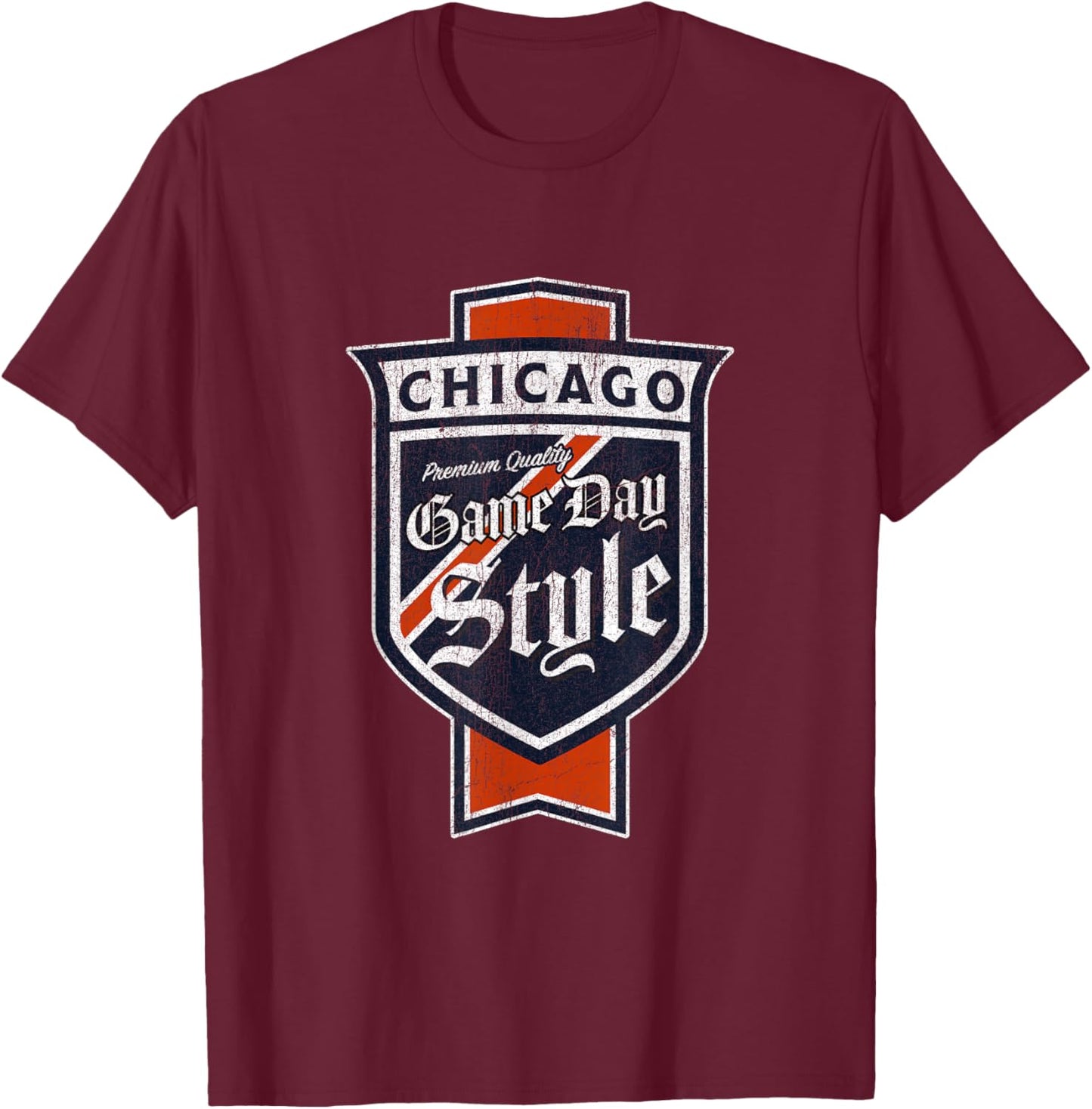 Chicago Pride - Windy City Classic Beer Label T-Shirt - T-Shirt | Maroon