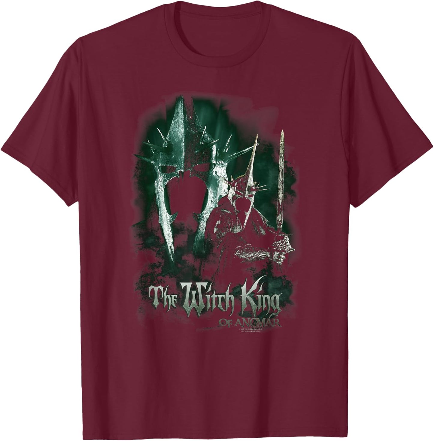 Lord of The Rings Witch King T-Shirt - T-Shirt | Maroon