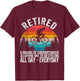 Funny Retired Definition Bicycle Cycling Cyclist Retirement T-Shirt - T-Shirt | Maroon