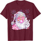 Vintage Santa Christmas Blowing Bubble Gum Girly Fireworks T-Shirt - T-Shirt | Maroon