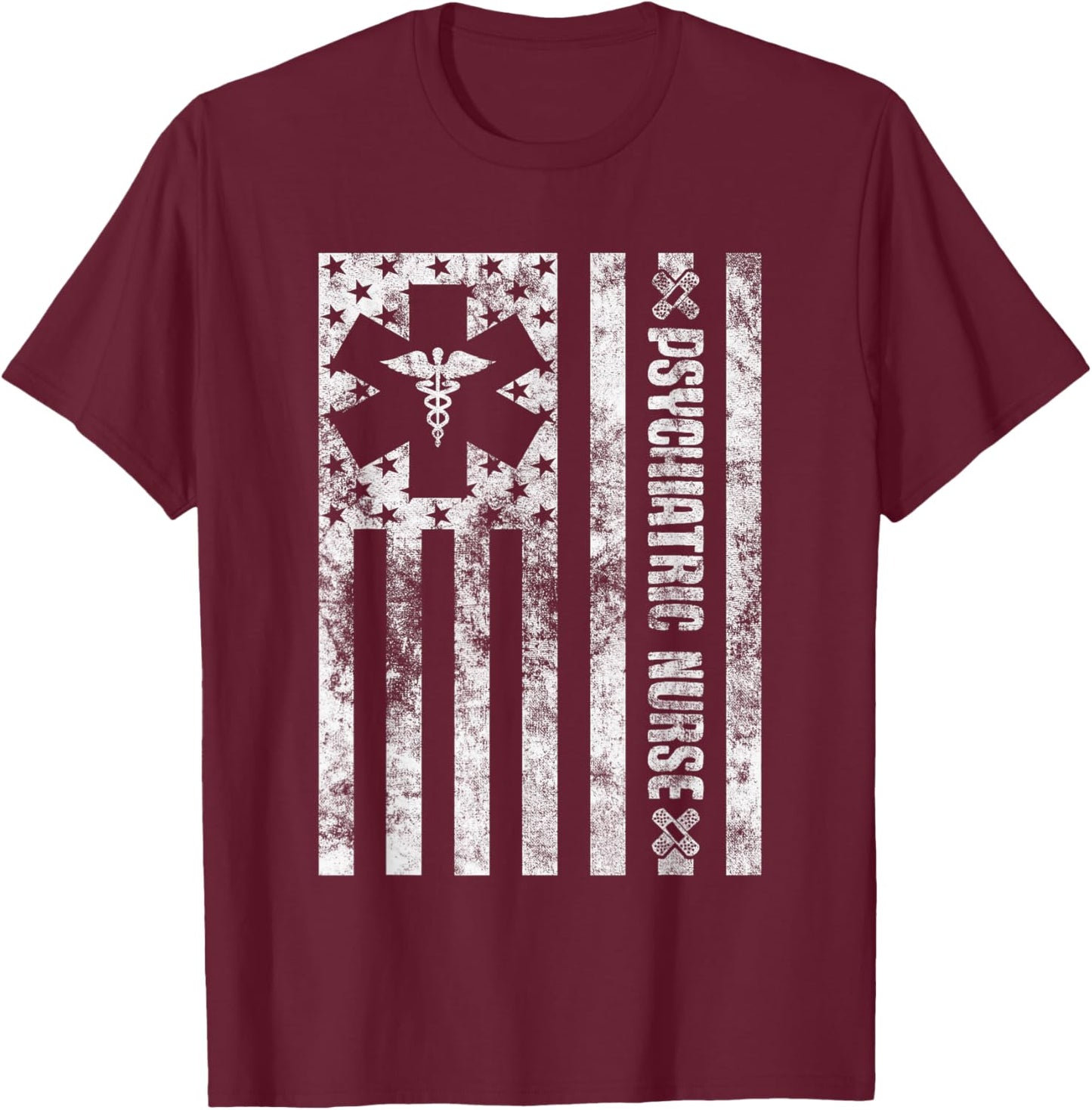 Psychiatric Nurse PMHNP Mental Health Nursing RN Psych Nurse T-Shirt - T-Shirt | Maroon