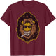 Pot Smoking Lion T-Shirt - T-Shirt | Maroon