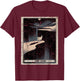 The Fool Tarot Card Black T-Shirt - T-Shirt | Maroon