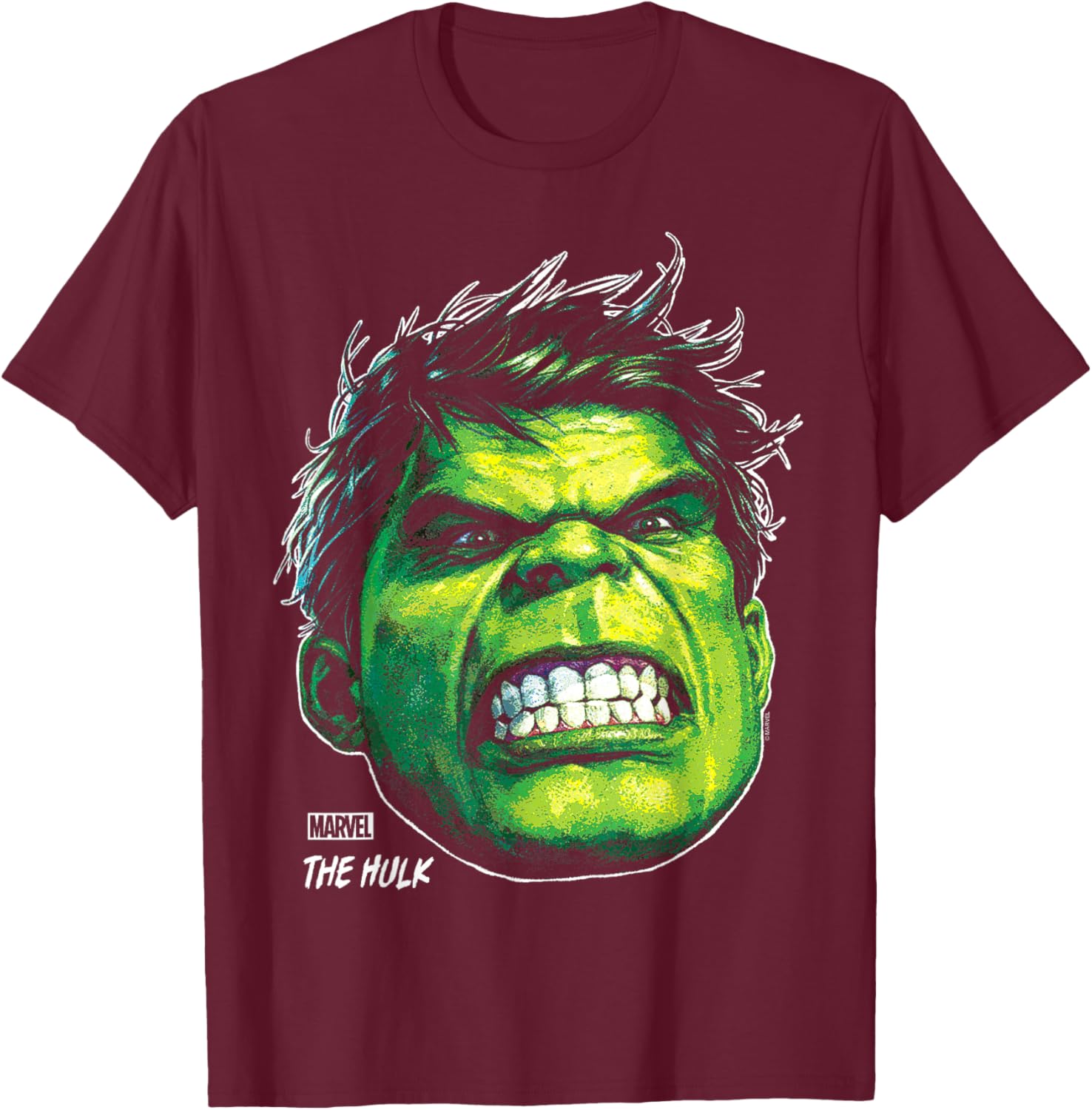 Hulk - Portrait T-Shirt - T-Shirt | Maroon