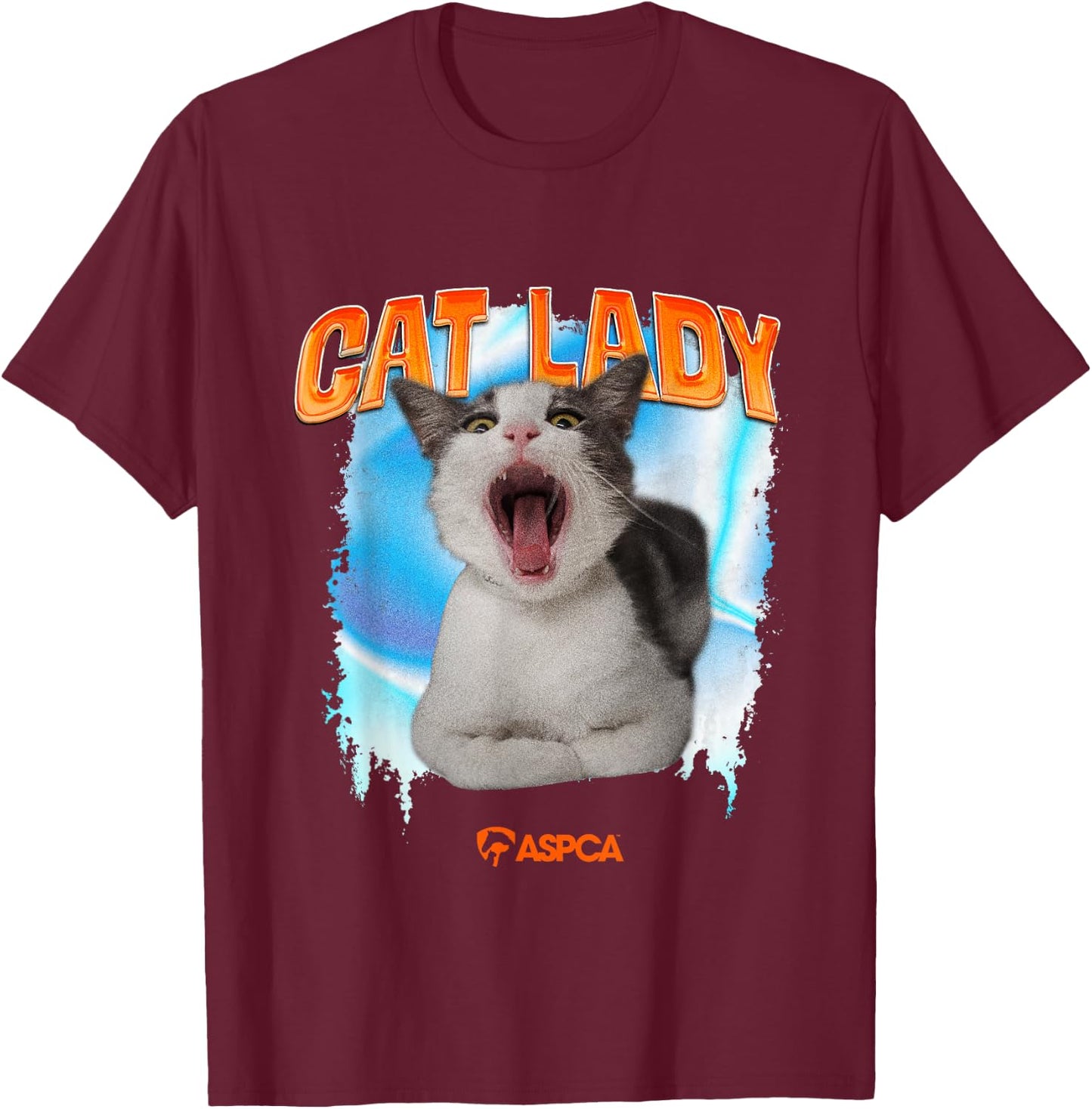 Cat Lady T-Shirt - T-Shirt | Maroon