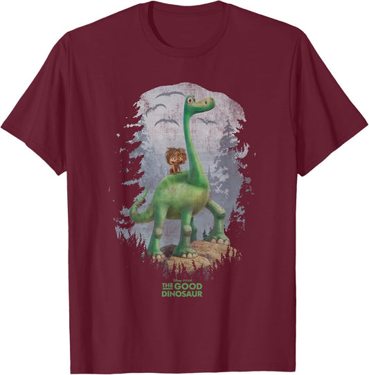 Disney PIXAR The Good Dinosaur Arlo and Spot T-Shirt - T-Shirt | Maroon