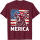 USA American Flag Dog Labrador Retriever T-Shirt - T-Shirt | Maroon
