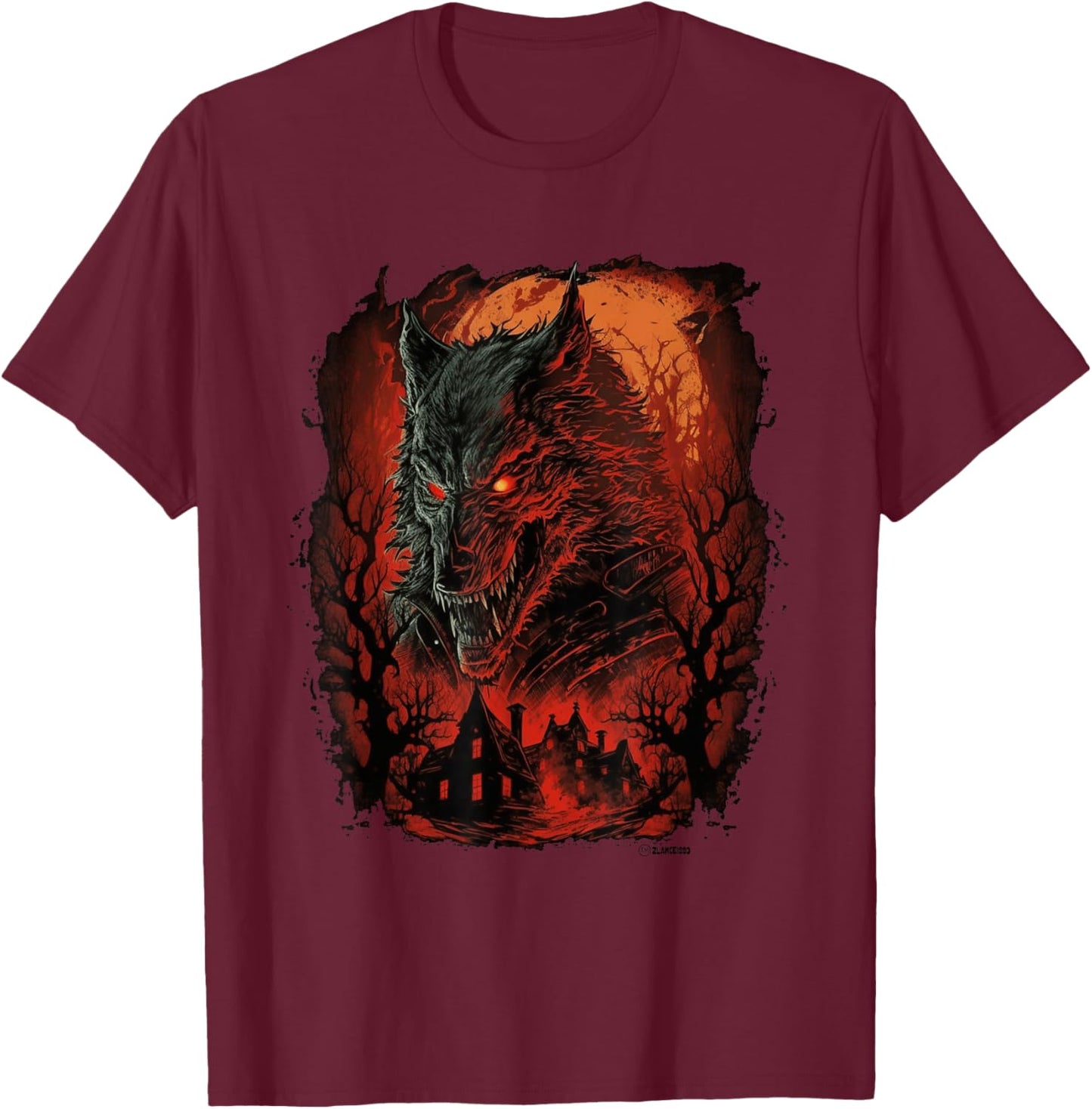 Harvest Werewolf T-Shirt - T-Shirt | Maroon