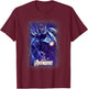 Marvel Avengers Endgame War Machine Galactic Poster T-Shirt - T-Shirt | Maroon