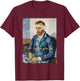 Vincent Van Gogh Please Lend Me Your Ear Artist Humor Pun T-Shirt - T-Shirt | Maroon