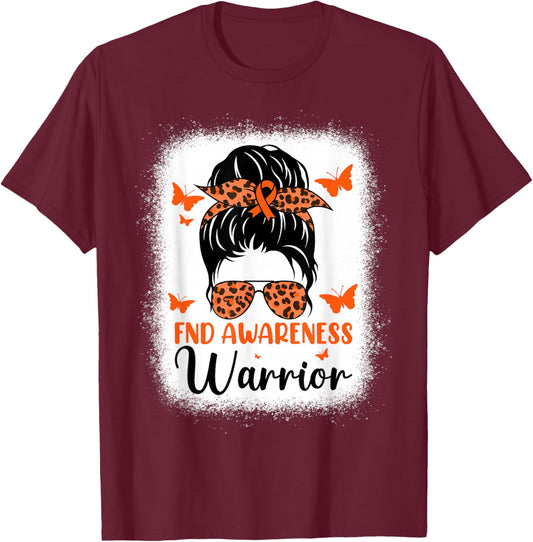 Functional Neurological Disorder Awareness Day Messy Bun T-Shirt - T-Shirt | Maroon