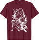 Super Cute Border Collie Photorealistic Portrait T-Shirt - T-Shirt | Maroon