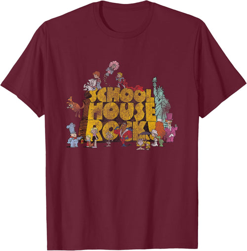 Schoolhouse Rock Classic Cartoon Show Logo Vintage Cartoon