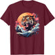 Asian inspired vintage style 80s retro Japanese Tiger T-Shirt - T-Shirt | Maroon