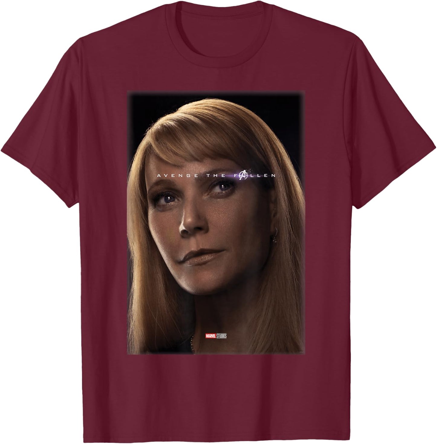 Marvel Avengers Endgame Pepper Potts Avenge The Fallen T-Shirt - T-Shirt | Maroon