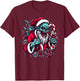 Zombie Santa Claus Christmas Zombies Xmas Horror Lover T-Shirt - T-Shirt | Maroon