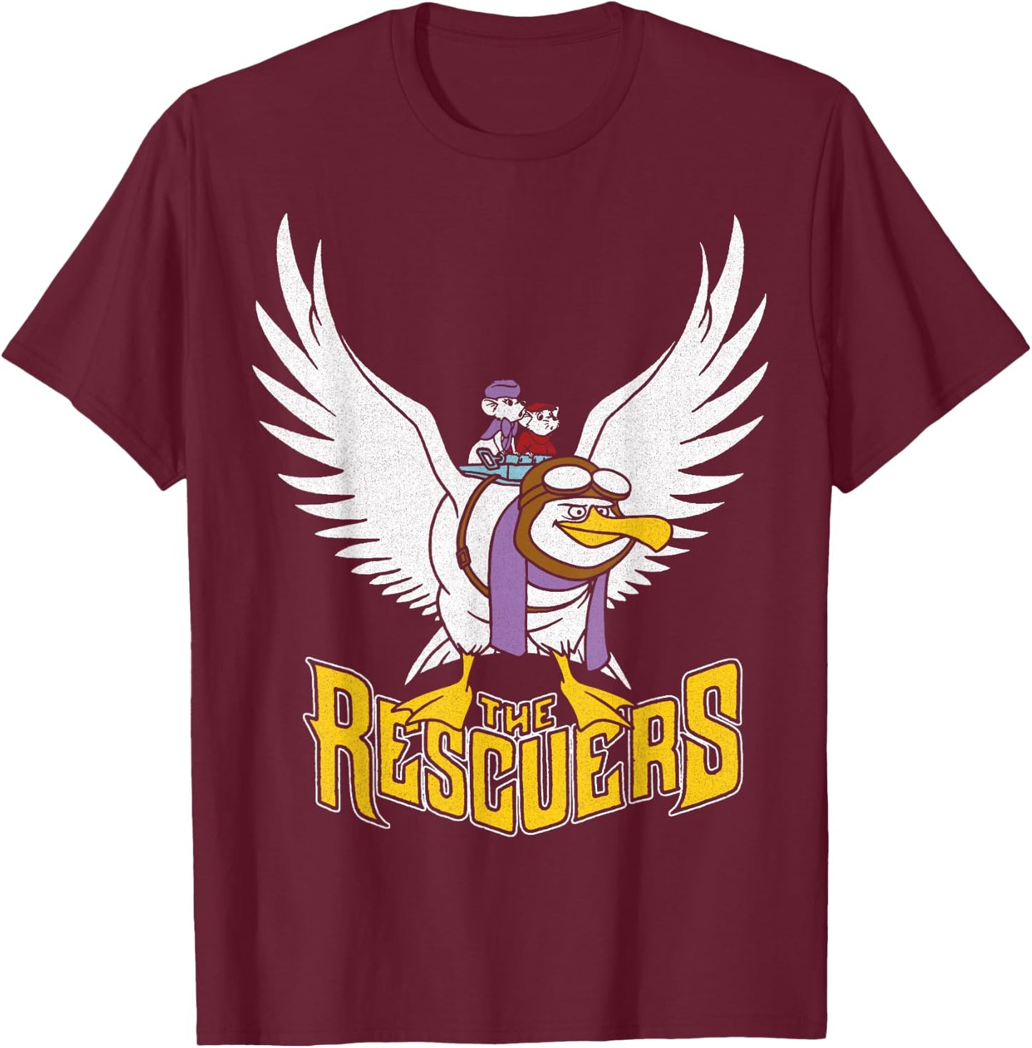 Disney Rescuers Orville Flight Logo Graphic T-Shirt - T-Shirt | Maroon
