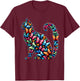 Butterfly Cat Kitten Beautiful Butterflies Cats Lover T-Shirt - T-Shirt | Maroon