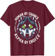 Human By Chance Alpha By Choice Mindset Graphic Design T-Shirt - T-Shirt | Maroon