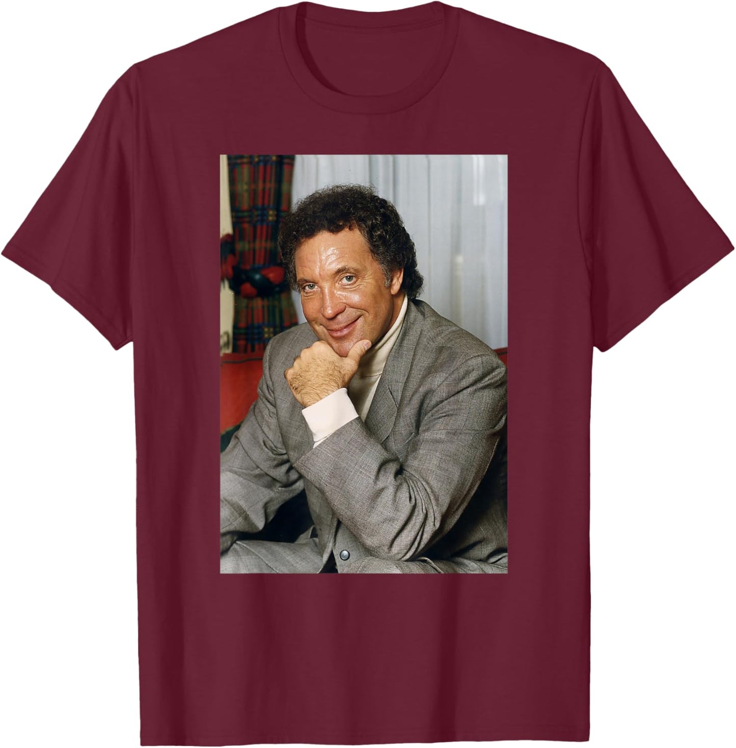 Tom Jones Singer & Entertainer T-Shirt - T-Shirt | Maroon