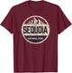 Sequoia National Park CA Mountains Vintage Hiking Souvenir T-Shirt - T-Shirt | Maroon