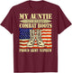 My Auntie Wears Combat Boots Military Proud Army Nephew Gift T-Shirt - T-Shirt | Maroon
