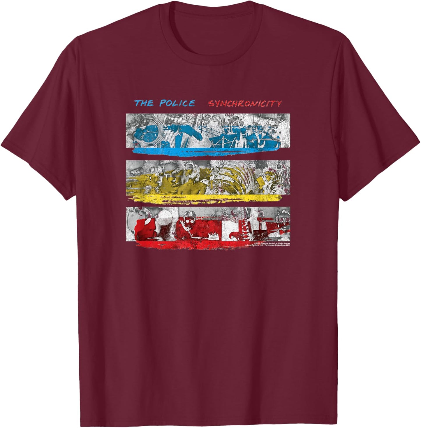 The Police Syncronicity T-Shirt - T-Shirt | Maroon