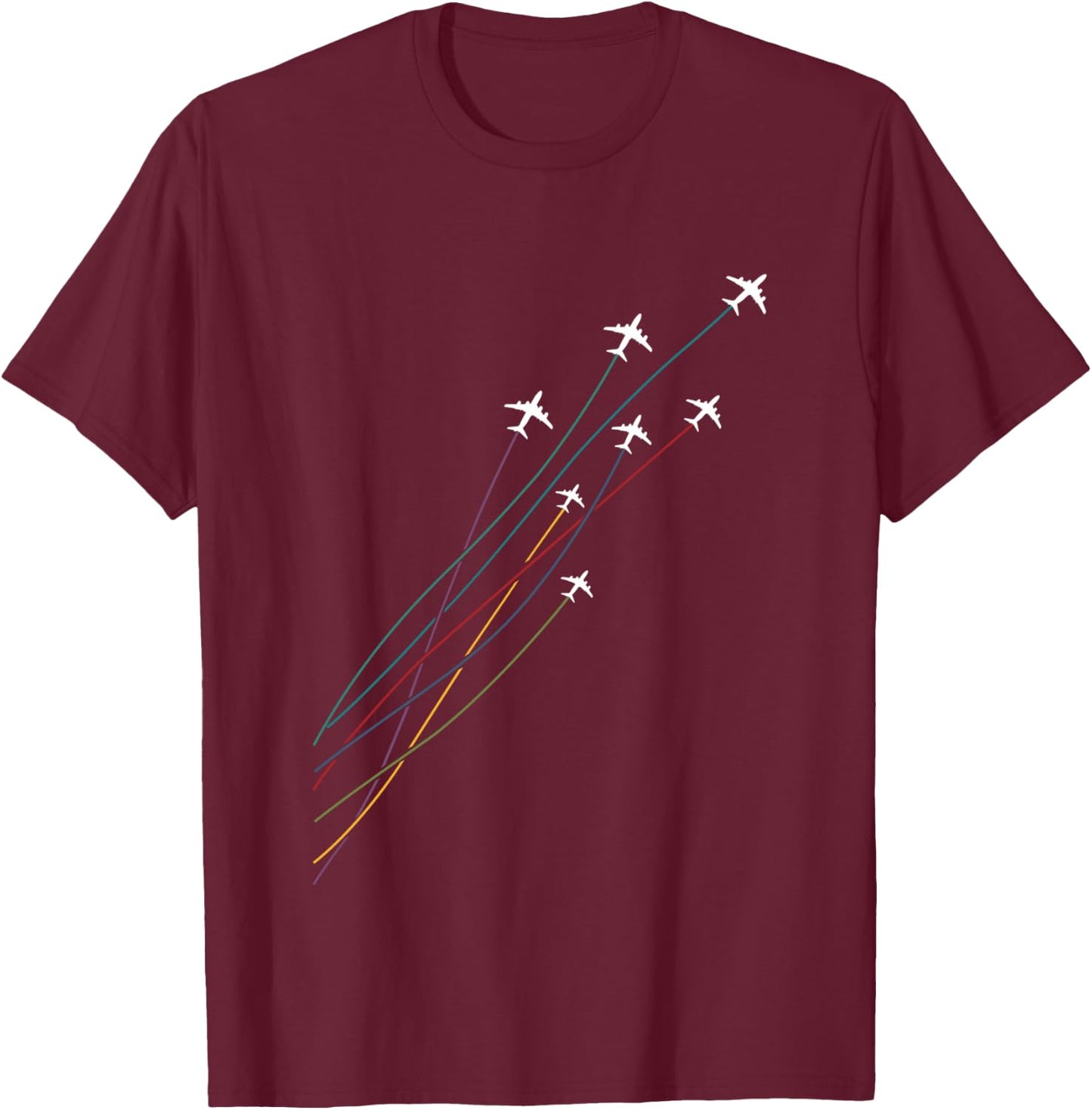 Pilot Commercial Passenger Airplanes Aeroplanes Airline Gift T-Shirt - T-Shirt | Maroon