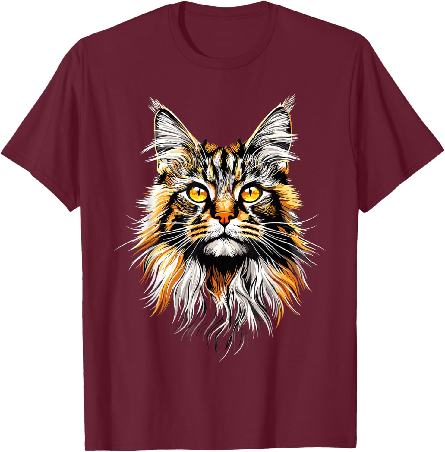 Maine Coon Cat Lovers Cute Funny Maine Coon Cats Lover T-Shirt - T-Shirt | Maroon