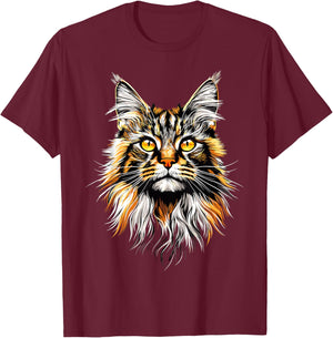Maine Coon Cat Lovers Cute Funny Maine Coon Cats Lover T-Shirt - T-Shirt | Maroon
