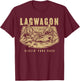 Lagwagon Black Classic Fit U-Neck Short Sleeve T-Shirt - T-Shirt | Maroon