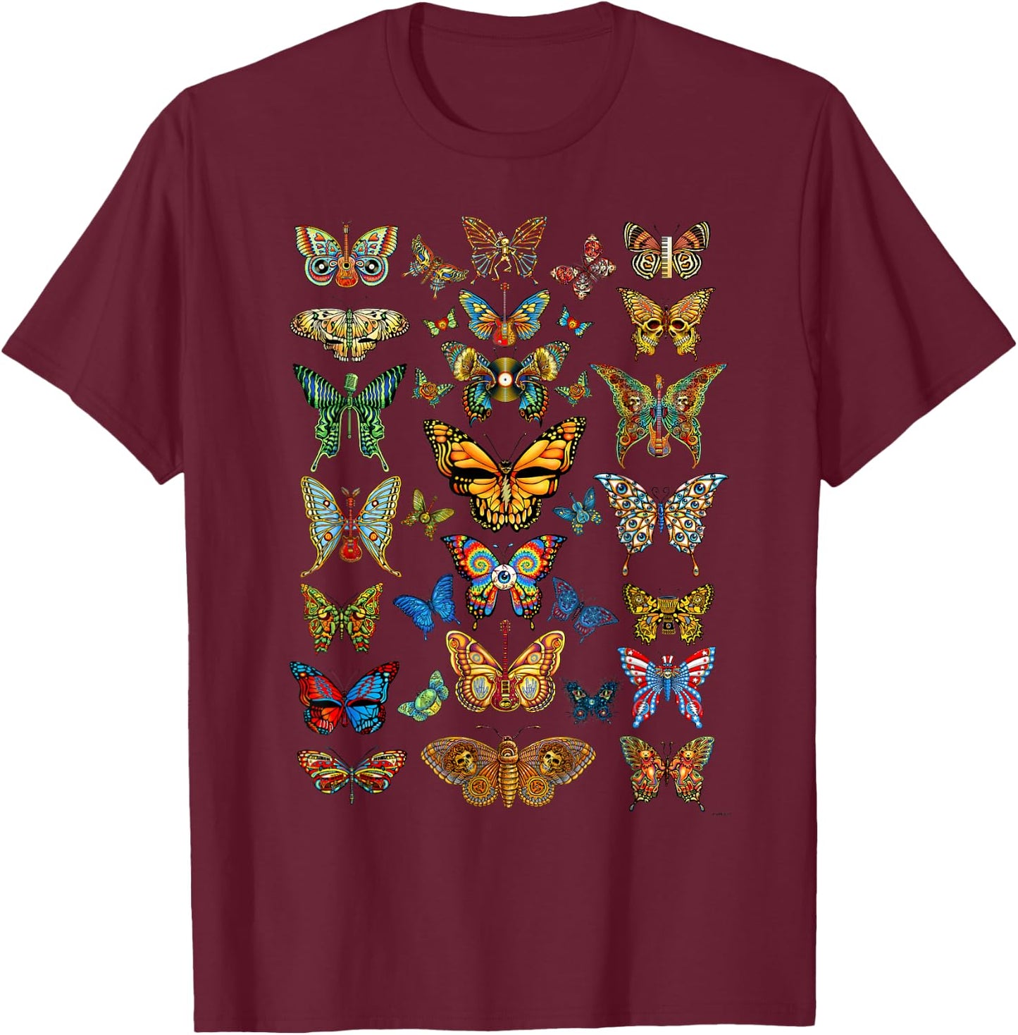 Dead Butterflies - Emek Artman T-Shirt - T-Shirt | Maroon