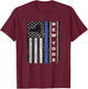 New York Thin Blue Line Police Week Shirt USA Flag Gift Cop T-Shirt - T-Shirt | Maroon