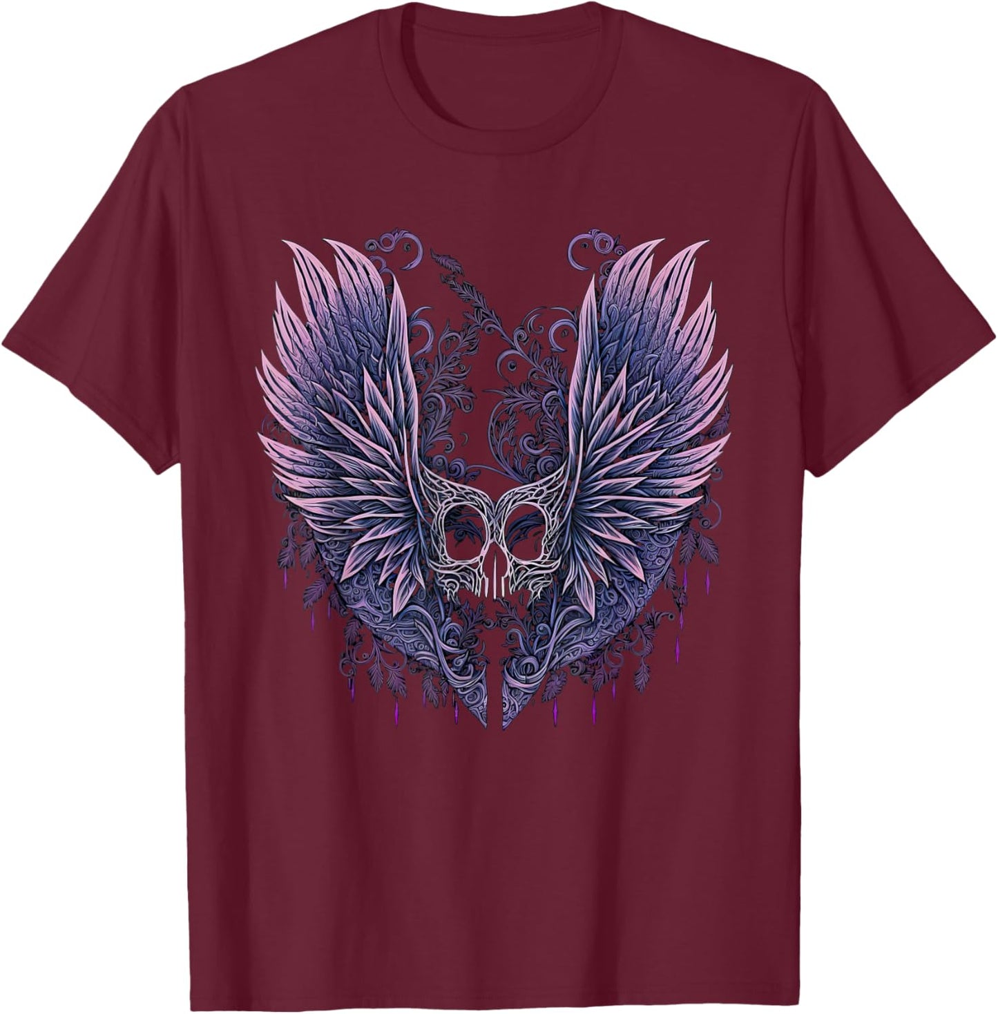 Goth Fairycore Aesthetic gothic fairy Aesthetic T-Shirt - T-Shirt | Maroon