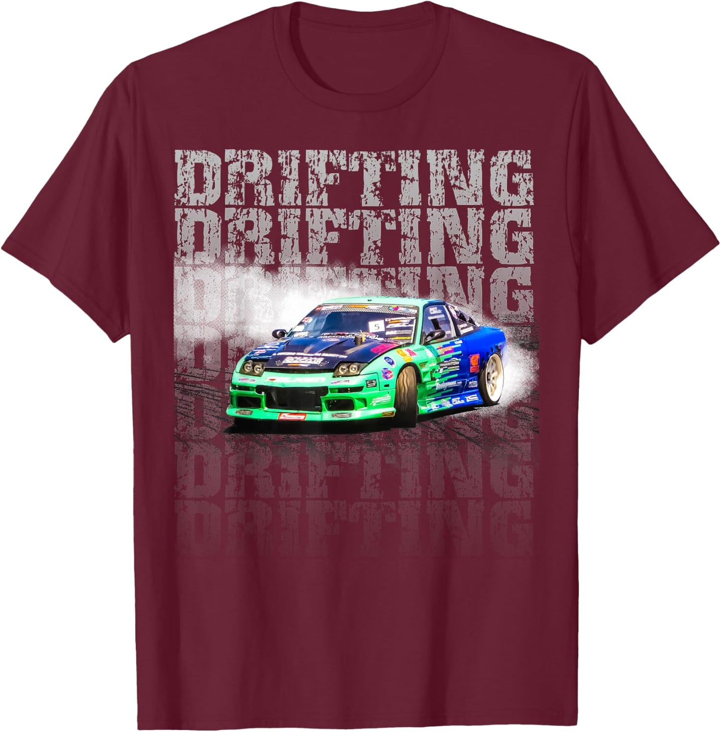 Drifting Car Life Women's Black Drifting T-Shirt - T-Shirt | Maroon
