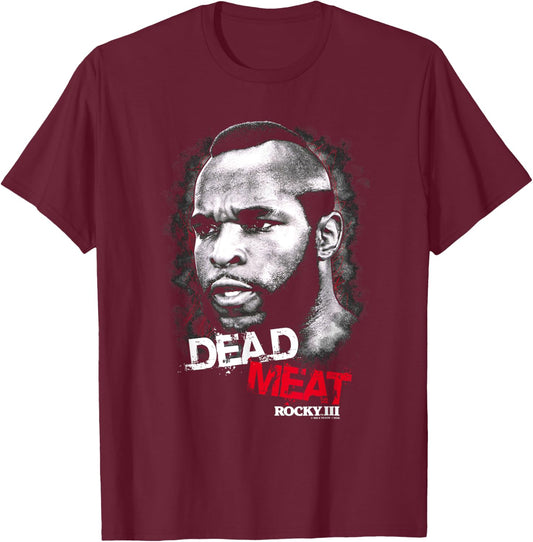 Rocky III Dead Meat T-Shirt - T-Shirt | Maroon