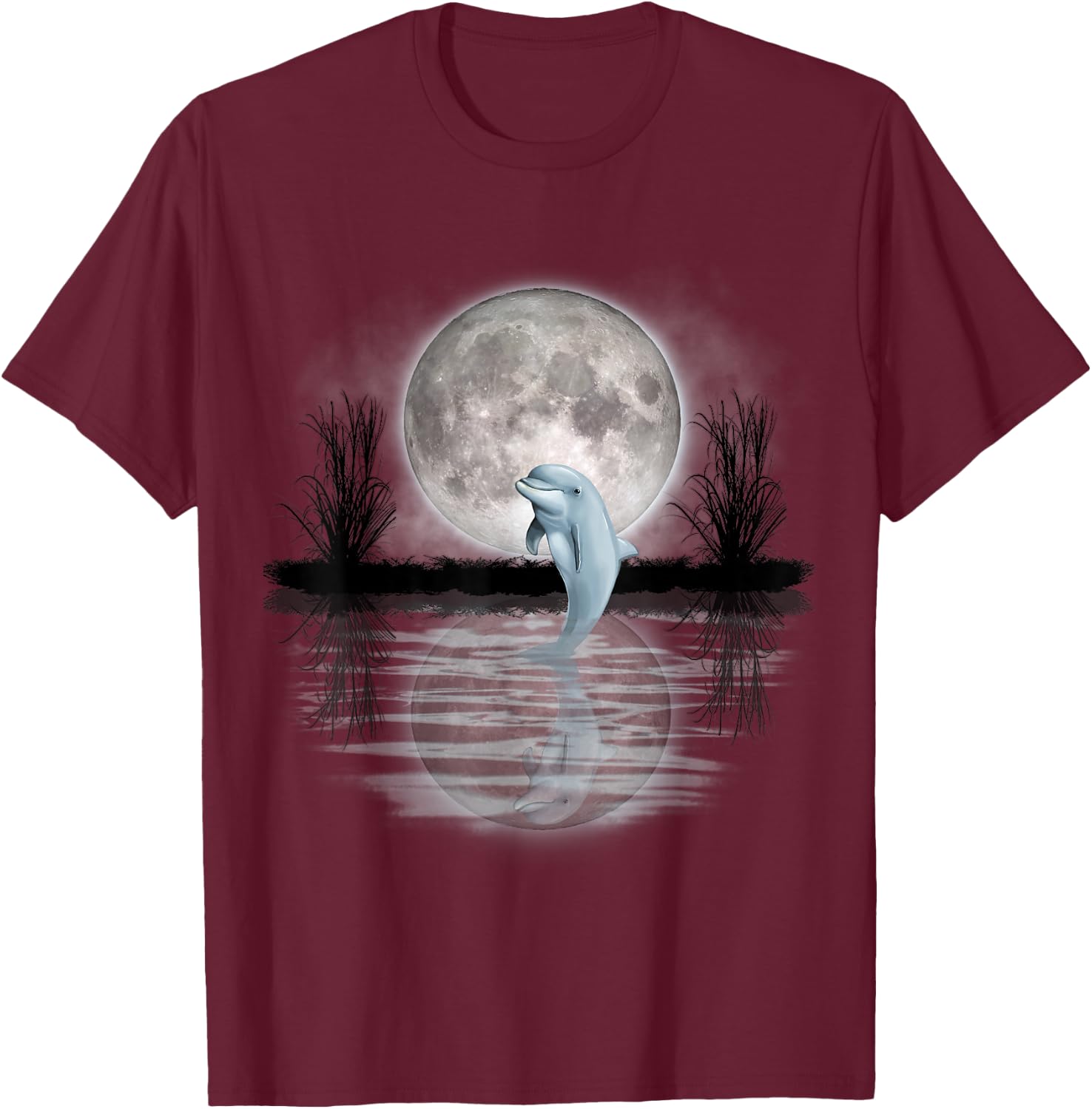Save the Dolphin Dolphin Gift Girls Women T-Shirt - T-Shirt | Maroon