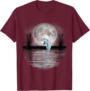 Save the Dolphin Dolphin Gift Girls Women T-Shirt - T-Shirt | Maroon