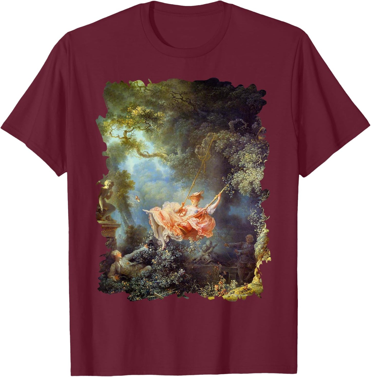 The happy accidents of the swinging famous painting T-Shirt - T-Shirt | Maroon