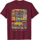 Red Bank New Jersey NJ Music and Art Scene SD503 T-Shirt - T-Shirt | Maroon