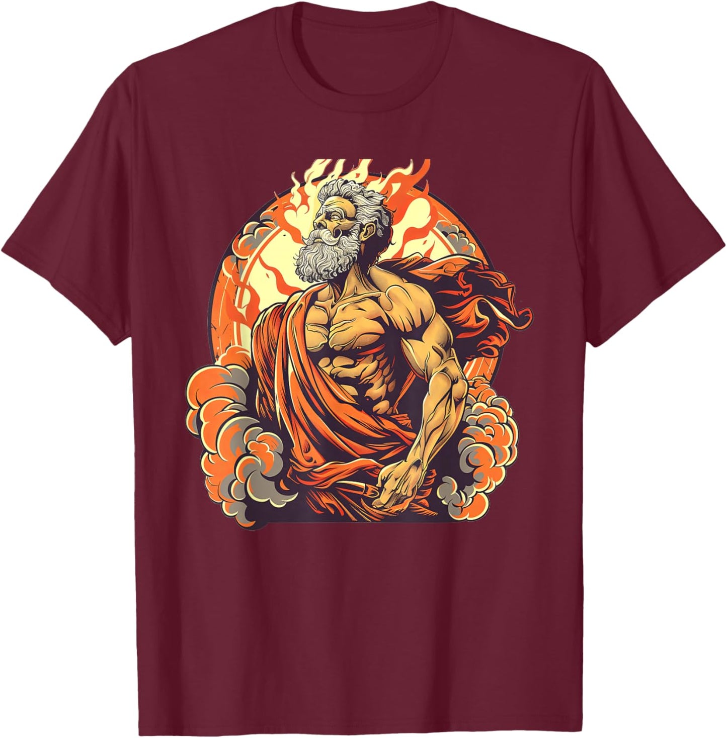 Hephaestus Design T-Shirt - T-Shirt | Maroon