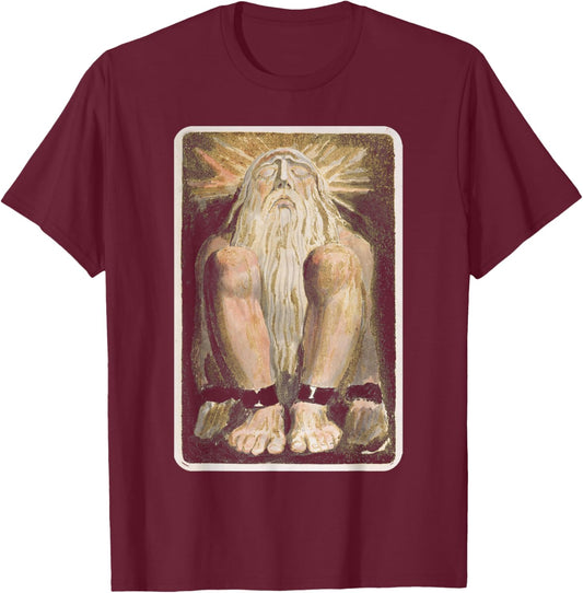 William Blake - Man with beard Art Symbolism Mysticism Magic T-Shirt - T-Shirt | Maroon