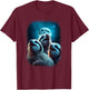 Sloth Howling At The Moon Funny Wild Animal Pet Sloth Lover T-Shirt - T-Shirt | Maroon