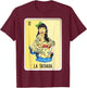 La Tatuada Mexican Slang Chicano Bingo Cards T-Shirt - T-Shirt | Maroon