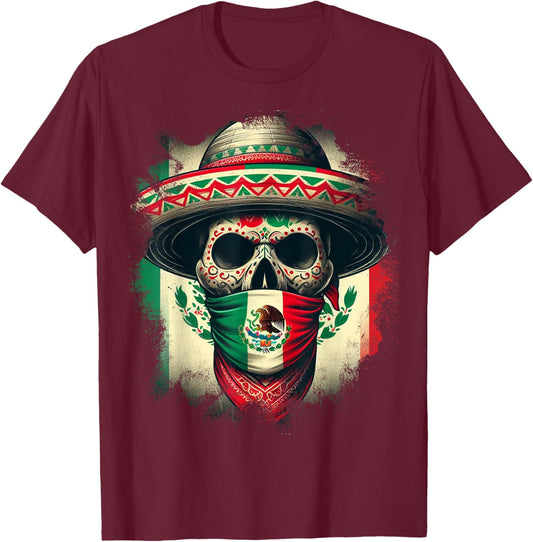 Mexico Mexico Cinco De Mayo Tijuana Pride Mexican T-Shirt - T-Shirt | Maroon