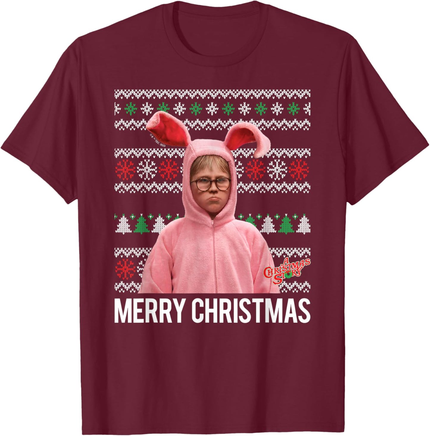 A Christmas Story - Merry Christmas T-Shirt - T-Shirt | Maroon